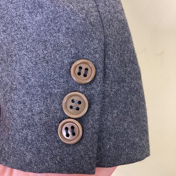 Cerrutti 1881 Gray Wool Suit Barney's Vintage 40 Pants Suspender loops as is - Picture 6 of 16